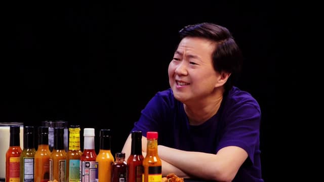 S08:E04 - Ken Jeong Performs a Physical While Eating Spicy Wings