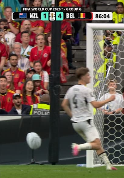 Belgium's Romelu Lukaku Meets Cross With Powerful Header Against New Zealand poster