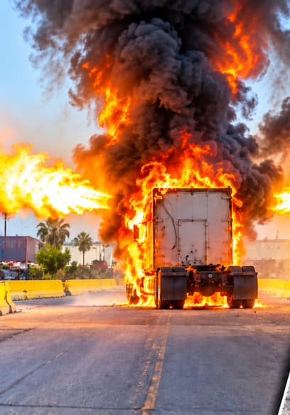 S01:E19 - CNG Semi Burns to the Ground — Caught on Video poster