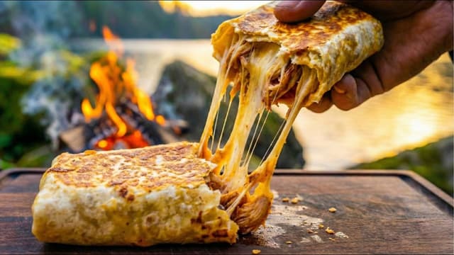 S01:E09 - ASMR Campfire Chicken Wrap