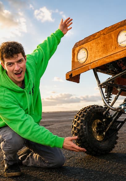 S01:E13 - 4x4 Power Wheels Build With Real Truck Suspension poster