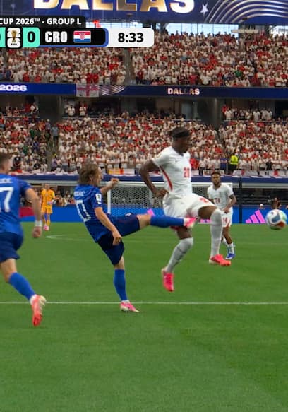 Harry Kane Scores After Penalty Retake to Give England Early Lead Over Croatia poster