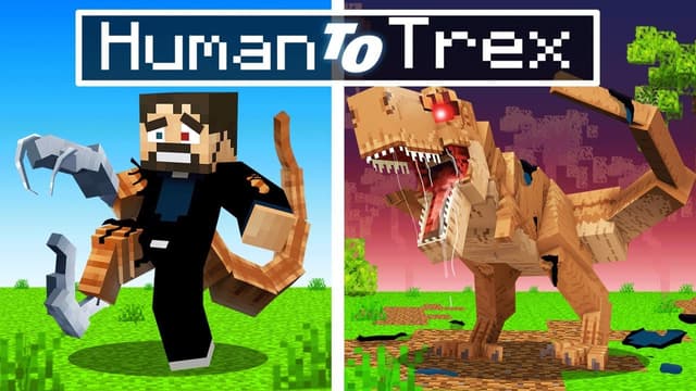 S01:E14 - Transforming Into Dinosaurs in Minecraft