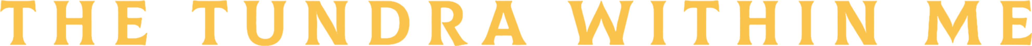 The Tundra Within Me