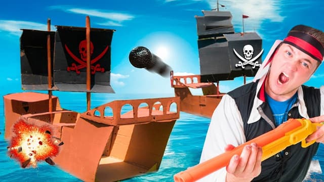 S01:E07 - Box Fort Pirate Ship Showdown!