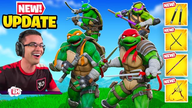 S01:E09 - Nick eh 30 Reacts to Ninja Turtle Mythics in Fortnite!