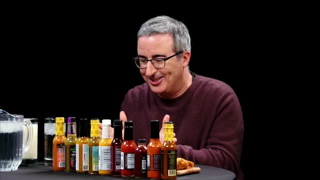 S23:E02 - John Oliver Fears for Humanity While Eating Spicy Wings