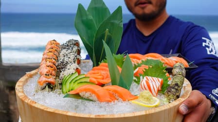 S01:E08 - Epic Salmon Sushi Platter Using My Wild Salmon Catch