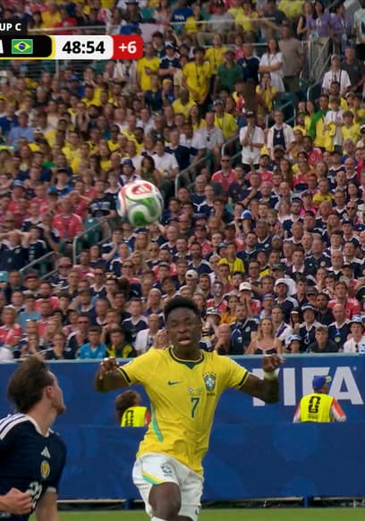 Vinícius Júnior Scores His Second Goal in First Half vs. Scotland poster