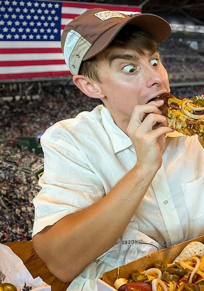 S01:E02 - Two Brits Try Texas Ballpark Food! poster