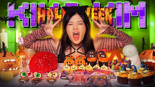 S01:E05 - Spooky Halloween Desserts & Asian Feast Mukbang ASMR