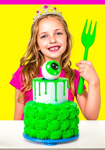 S01:E12 - Elphaba vs Glinda - Wicked Twin Telepathy Cake Challenge! Surprise Guest poster