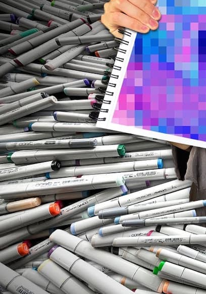 S01:E06 - I Used 365 Markers in 1 Drawing & How to Actually Color with Alcohol Markers poster