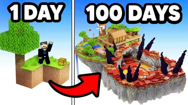 S02:E18 - I Survived 100 Days in Minecraft Skyblocks