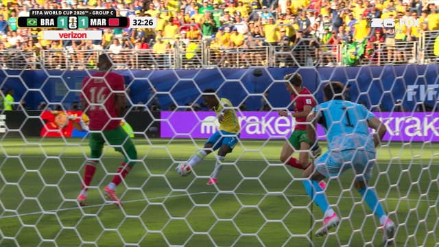 S2026:E15 - Brazil’s Vinícius Júnior nets equalizer against Morocco