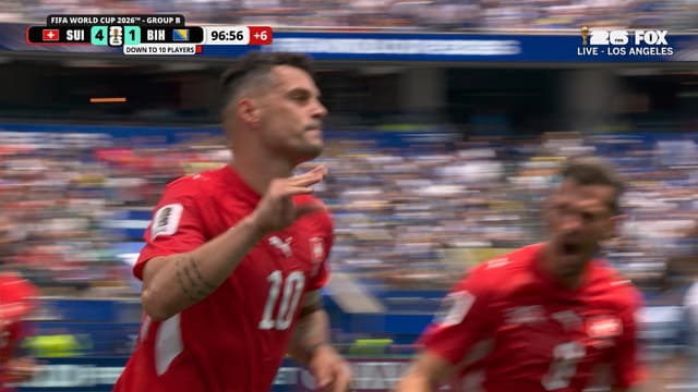 T2026:C78 - Switzerland’s Granit Xhaka converts penalty kick in stoppage time vs. Bosnia and Herzegovina