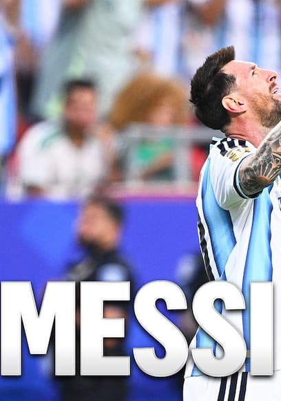 Argentina’s Lionel Messi Scores His First Goal of the Tournament poster