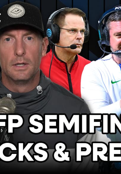 S2026:E02 - CFP Semifinal Picks: Indiana-Oregon & Miami-Ole Miss + Penn State & Michigan Transfer Portal News poster