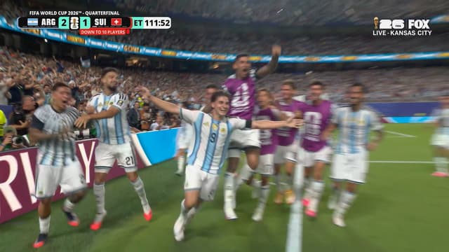 S2026:E296 - Argentina’s Julián Alvarez scores go-ahead goal in extra time against Switzerland