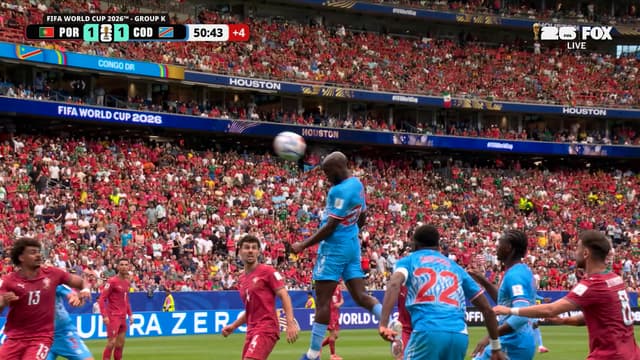 S2026:E62 - DR Congo’s Yoane Wissa scores brilliant header, making score level at halftime vs Portugal