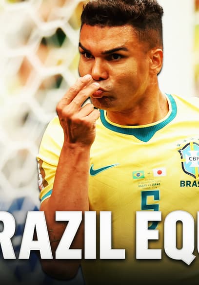 Brazil Equalizes! Casemiro Scores Powerful Header vs. Japan poster