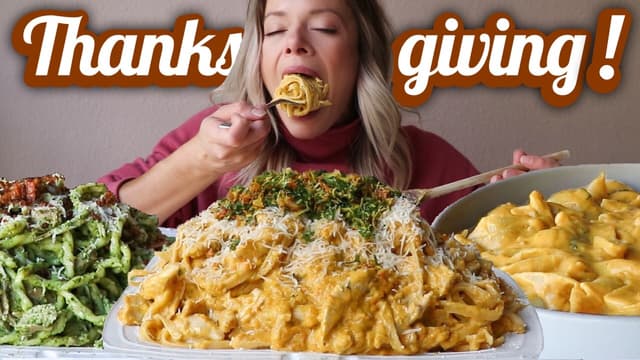 S01:E04 - 3 Fall Pasta Recipes Perfect for Thanksgiving! Cooking, Talking, Mukbang!