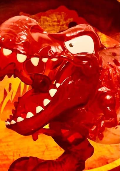 S02:E02 - Aventura jurásica genial dinosaurios en batalla triceratops vs T Rex batalla épica poster