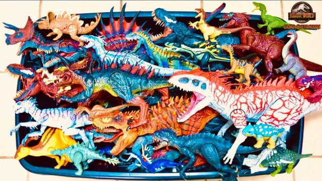 S01:E08 - 100 dinosaurios de Jurassic World & Camp Cretaceous en mega caja colosal con súper híbridos