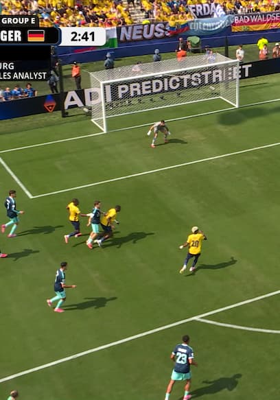 Germany's Leroy Sané Scores Goal as Ecuador Appeals for Foul in Build-Up poster