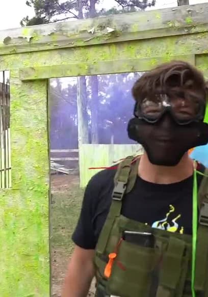 S03:E08 - Noob vs. Pro Battle Royale Airsoft Challenge! / 100 Layers of Steel vs. World's Strongest Laser Challenge poster