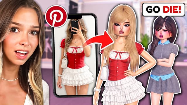 S01:E01 - Using Viral Pinterest Outfits to Beat Mean Girls in Dress to Impress!