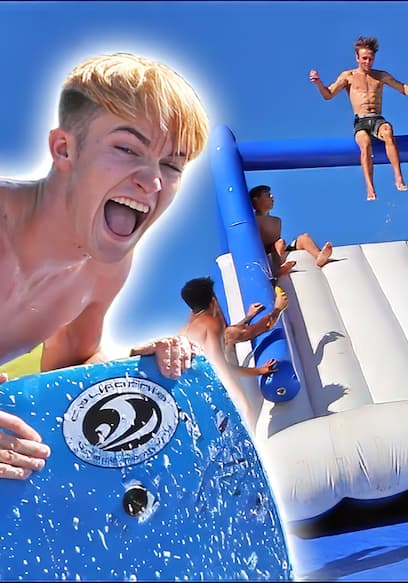 S04:E12 - Worlds Biggest Stunts and Pranks Compilation - Slip N Slide, Flipping Events and Trampoline Pranks poster