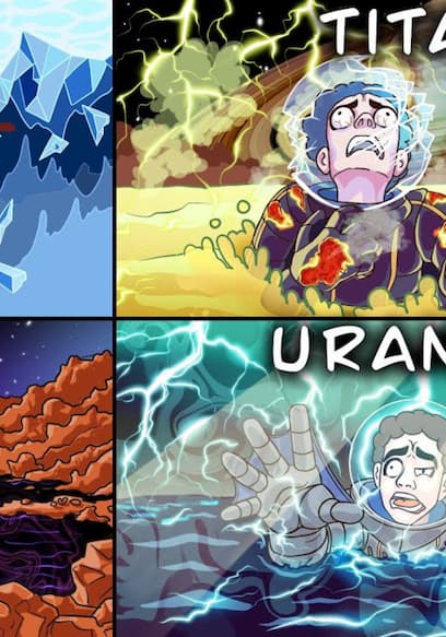 Póster de S01:E09 - What if You Fell Into Every Ocean in the Solar System? & What if We Swapped Our Sun With Extreme Space Objects?