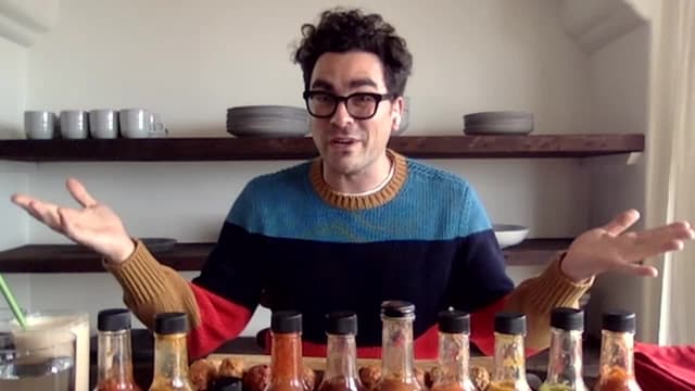 S12:E04 - Dan Levy Gets Panicky While Eating Spicy Wings