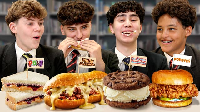S01:E01 - British Highschoolers mind-blown by American Sandwiches!