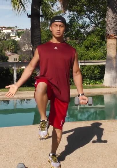 S01:E01 - 19 Min Advanced Balancing Dumbbell Workout poster