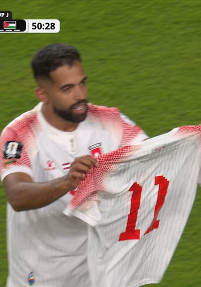 Jordan's Ali Olwan Scores Jordan's First-Ever Goal, Making Score Level vs. Austria poster