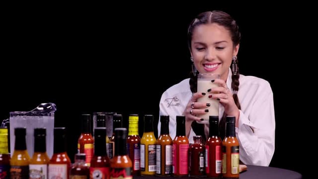 S15:E05 - Olivia Rodrigo Burns Her Lips While Eating Spicy Wings