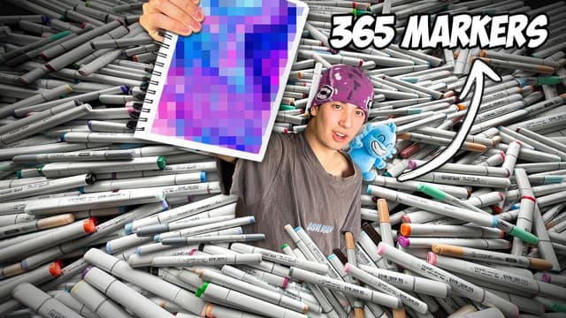 S01:E06 - I Used 365 Markers in 1 Drawing & How to Actually Color with Alcohol Markers