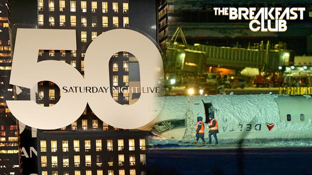 S01:E378 - Plane Crashes & Flips Upside Down in Toronto Airport, 'SNL' 50 Recap + More