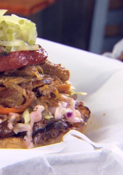 S02:E19 - Smoque Shack, Slickity Jim's Chat N' Chew, Boogie's Burgers poster