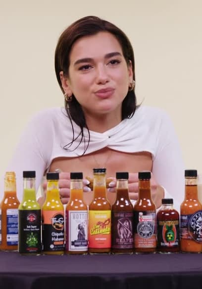 S12:E05 - Dua Lipa Sweats From Her Eyes While Eating Spicy Wings poster