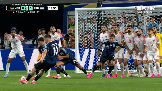 S2026:E198 - Giovani Lo Celso Delivers Stunning Free Kick to Put Argentina Ahead Against Jordan