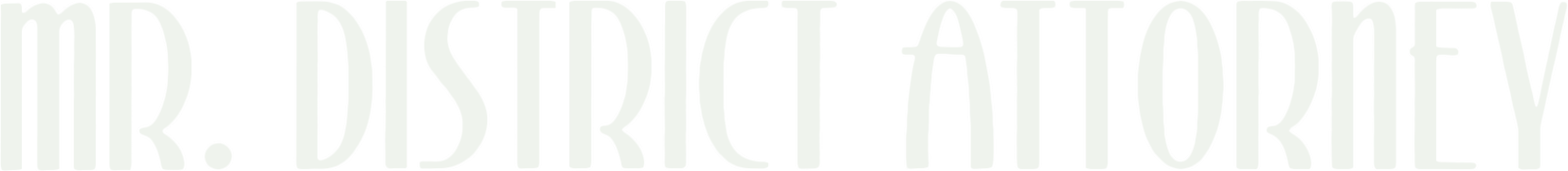 Mr. District Attorney