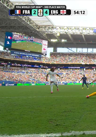 Bradley Barcola Scores to Cut France's Deficit Against England poster