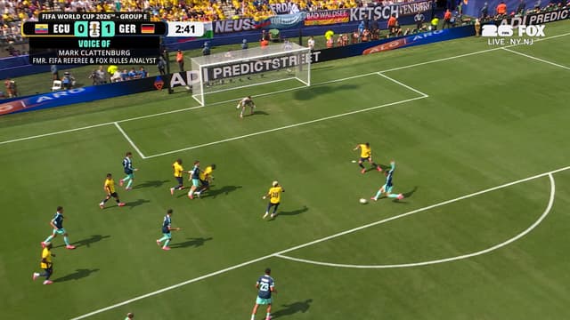 S2026:E158 - Germany's Leroy Sané Scores Goal as Ecuador Appeals for Foul in Build-Up