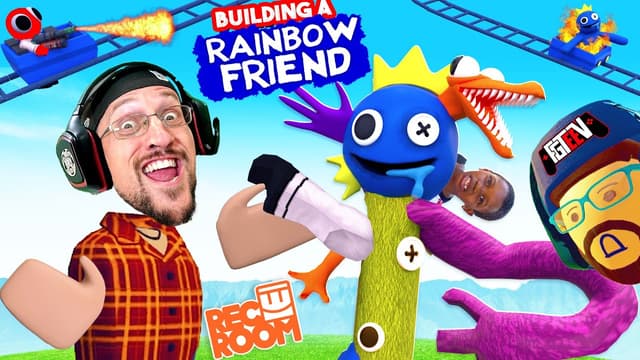 S18:E10 - Build-a-Rainbow-Friend in REC ROOM and ROBLOX Doors Monster, I Don't Like You!!
