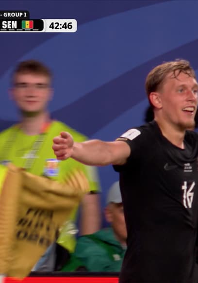 Norway's Marcus Holmgren Pedersen Finds the Back of the Net vs. Senegal in 43' poster