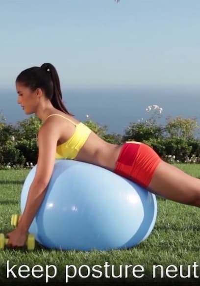 S01:E12 - Sculpt With Stability Ball & Dumbbells poster
