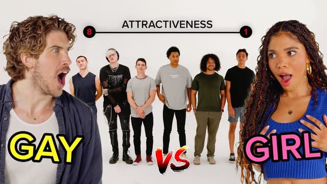 S01:E15 - Gay vs Girl! Ranking 8 Guys by Attractiveness